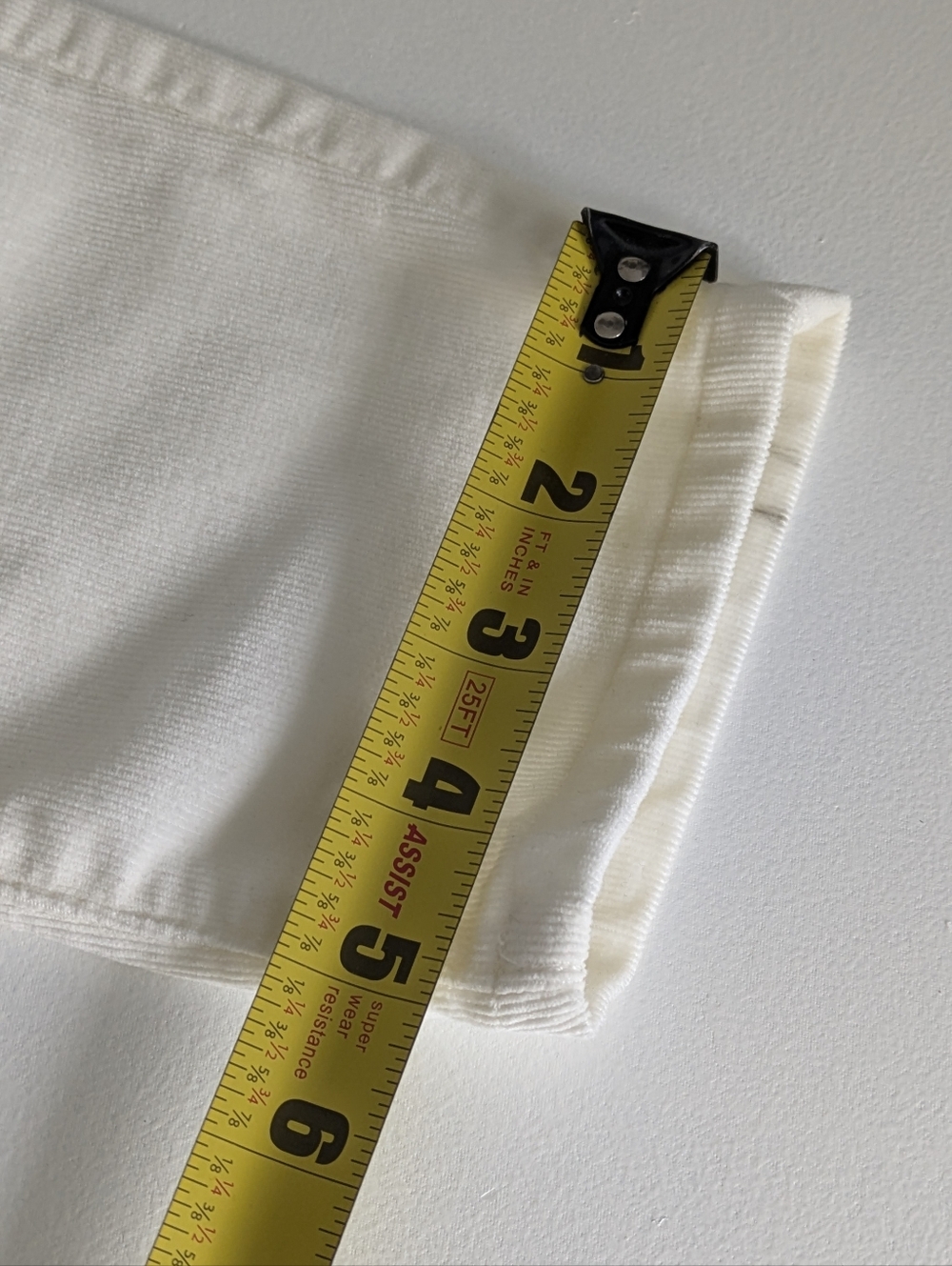 LOFT Women's High Waist Skinny Corduroy Pants Size 27/4 Off White Cream New - Picture 14 of 15